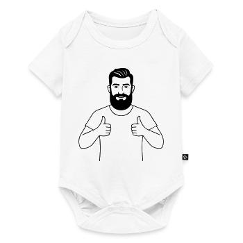 Dad gives the go-ahead - Baby Premium short-sleeve bodysuit - white - Front