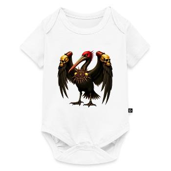 Dark Raven with Skulls - Baby Premium short-sleeve bodysuit - white - Front