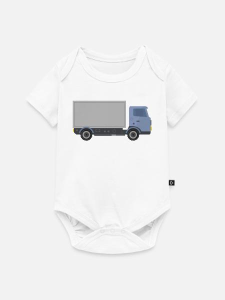 Lieferauto - Baby Premium Kurzarmbody - Weiß
