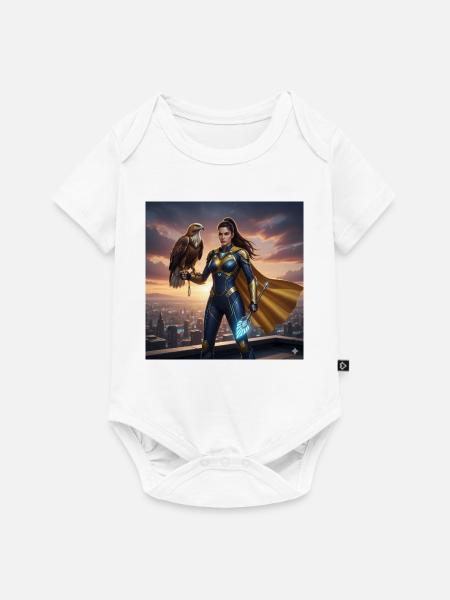Urban Eagle Heldin - Baby Premium Kurzarmbody - Weiß