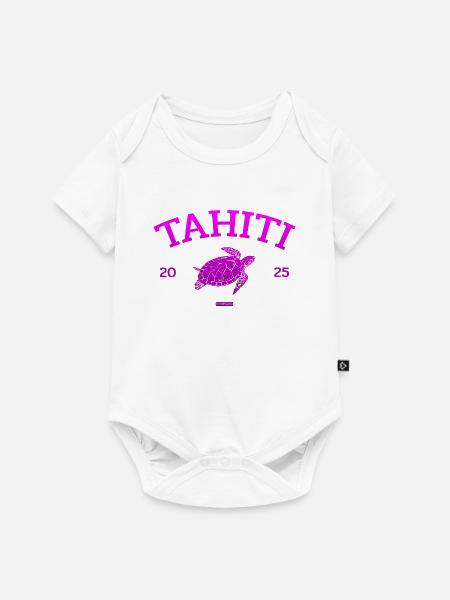 Tahiti - Turtle - French Polynesia - Schildkröte - Baby Premium Kurzarmbody - Weiß