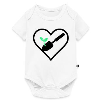 Gardening Heart – Green Passion - Baby Premium short-sleeve bodysuit - white - Front
