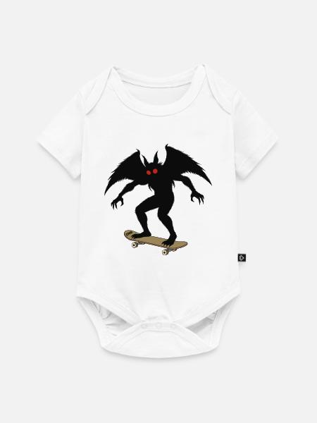 Mothman 1966 Skateboarding - Baby Premium Kurzarmbody - Weiß