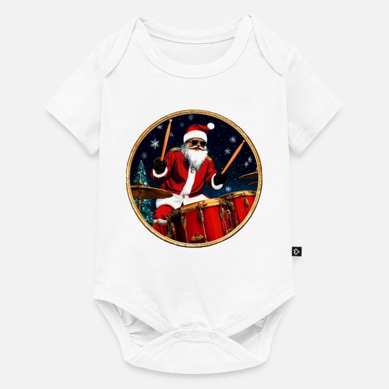 Batteur Noël - Body à manches courtes Premium Bébé - blanc