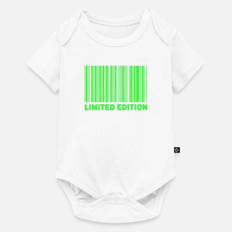 LIMITED EDITION - BARCODE  - Baby Premium Kurzarmbody - Weiß