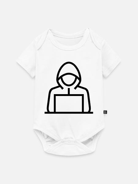 Hacker - Baby Premium Kurzarmbody - Weiß