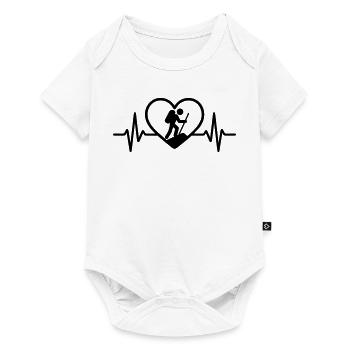 Heart Hiking – Passion for Nature - Baby Premium short-sleeve bodysuit - white - Front