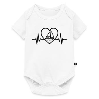 Heart Sailing – Passion Sailboat - Baby Premium short-sleeve bodysuit - white - Front