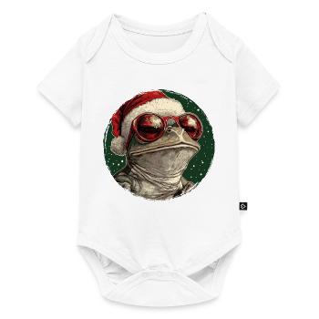 Frog Santa Style Sunglasses - Baby Premium short-sleeve bodysuit - white - Front