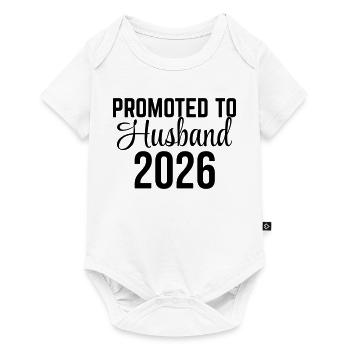 Promoted to Husband 2026 – Ehemann Design - Baby Premium short-sleeve bodysuit - white - Front