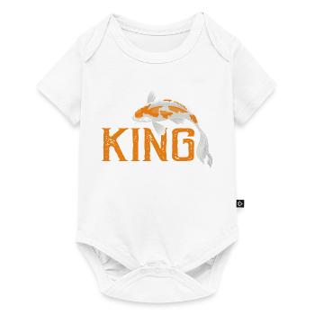 Koi King Bold Pond Propriétaire de Maître de loisir aquatique - Body à manches courtes Premium Bébé - blanc - Devant