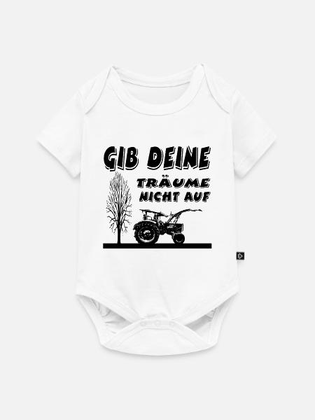 Traktor - Baby Premium Kurzarmbody - Weiß