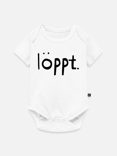 Loeppt-schwarz - Baby Premium Kurzarmbody - Weiß