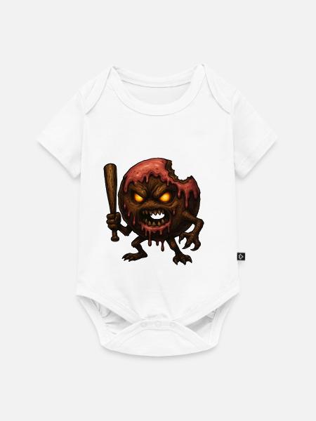 Angry Donut - Baby Premium Kurzarmbody - Weiß