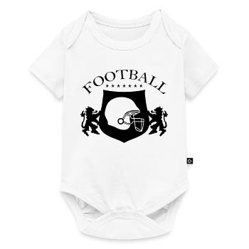 Football Logo Crest - Baby Premium short-sleeve bodysuit - white - Front
