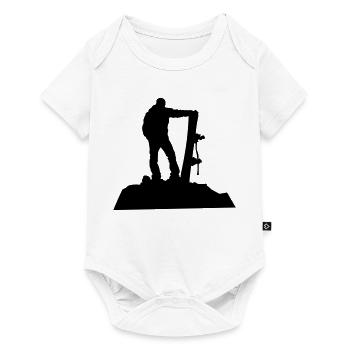 Snowboarders - Body à manches courtes Premium Bébé - blanc - Devant
