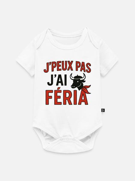 Ich kann nicht, I feria - Baby Premium Kurzarmbody - Weiß