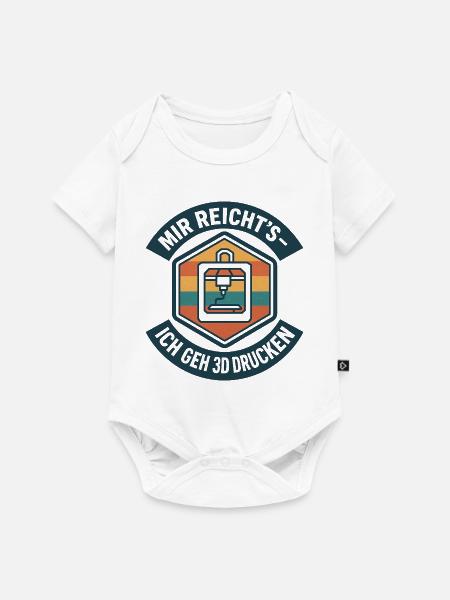 3D Druck Mir reichts G-Code - Baby Premium Kurzarmbody - Weiß