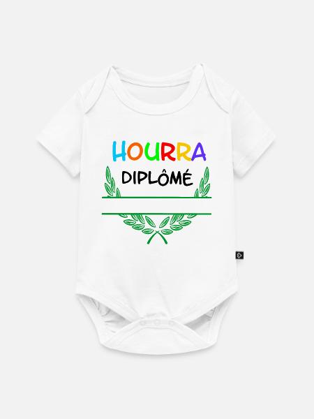 Hourra Diplôme – Namespace - Baby Premium Kurzarmbody - Weiß