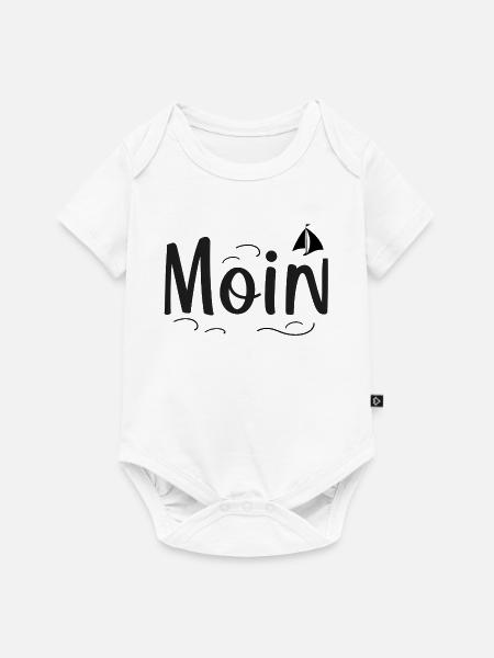 Moin - Baby Premium Kurzarmbody - Weiß