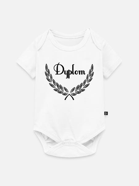 dyplom - Baby Premium Kurzarmbody - Weiß
