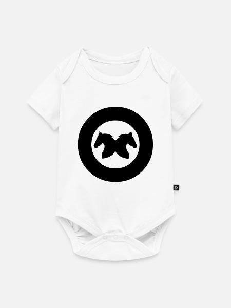 Pferde - Baby Premium Kurzarmbody - Weiß
