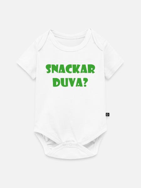Talking Duva – Göteborg-Humor - Baby Premium Kurzarmbody - Weiß