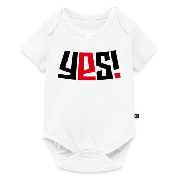 Ja! - Baby Premium Kurzarmbody - Weiß - Vorne