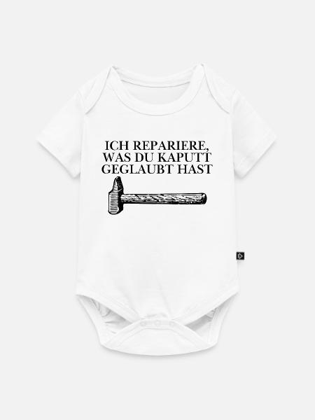 Handwerker Design - Baby Premium Kurzarmbody - Weiß