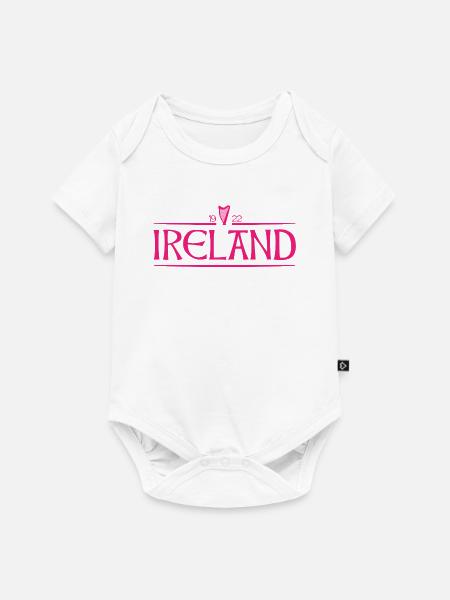 Ireland - Irland - Ire - irisch - Harfe - Baby Premium Kurzarmbody - Weiß