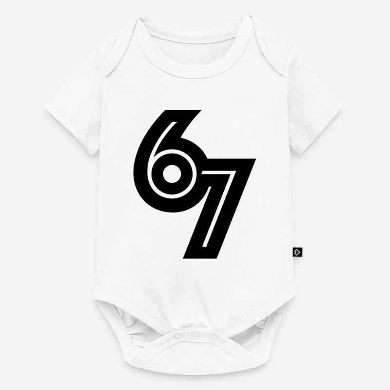 67 noir - Body à manches courtes Premium Bébé - blanc