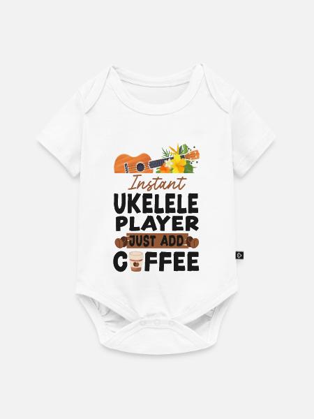 Hawaiian Ukulele Uke Coffee - Baby Premium Kurzarmbody - Weiß