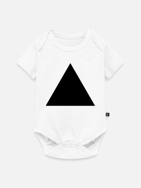 Dreieck - Baby Premium Kurzarmbody - Weiß