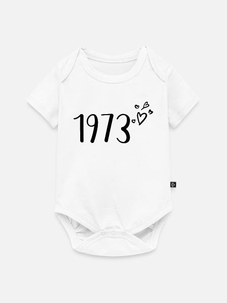 1973 - Baby Premium Kurzarmbody - Weiß
