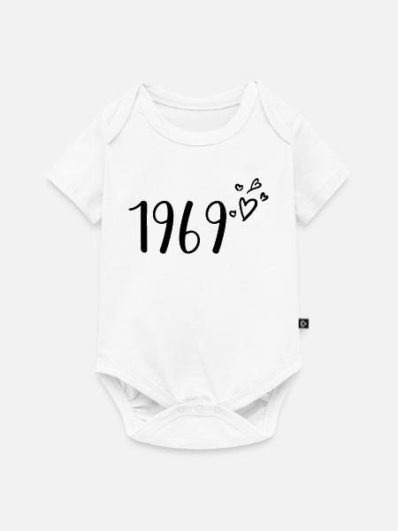 1969 - Baby Premium Kurzarmbody - Weiß