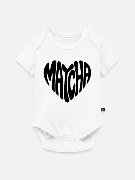 Matcha - Baby Premium Kurzarmbody - Weiß