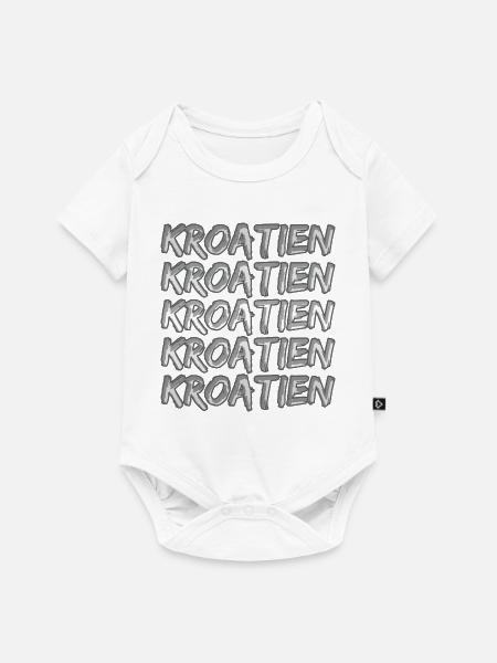Kroatien - Baby Premium Kurzarmbody - Weiß