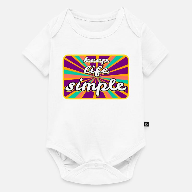 Vie simple - Body à manches courtes Premium Bébé - blanc