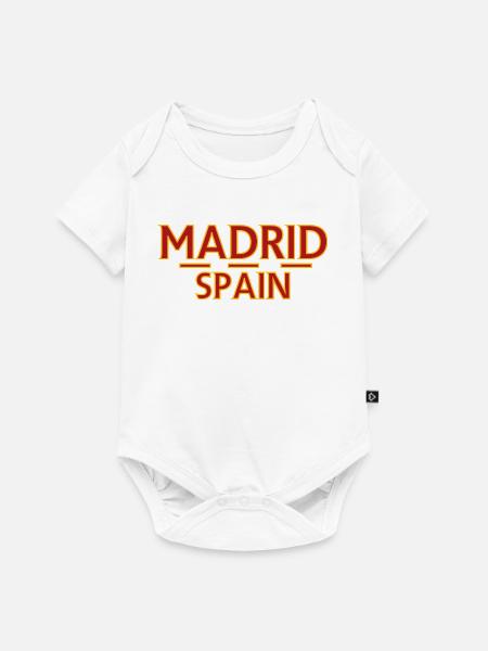 Madrid – Spanien - Baby Premium Kurzarmbody - Weiß