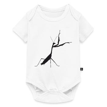 Mante religieuse noire - Body à manches courtes Premium Bébé - blanc - Devant