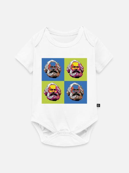 Karl Marx & Kommunismus & Kommunist - Baby Premium Kurzarmbody - Weiß