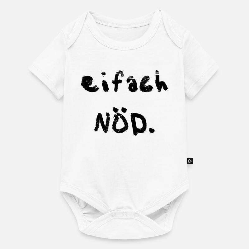 Eifach Nöd - Body à manches courtes Premium Bébé - blanc