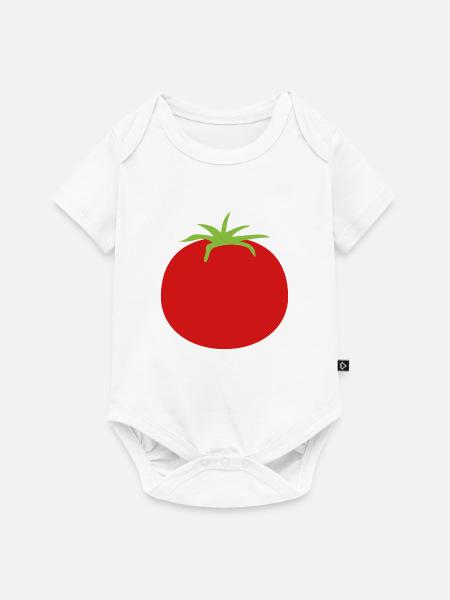 Tomate - Baby Premium Kurzarmbody - Weiß