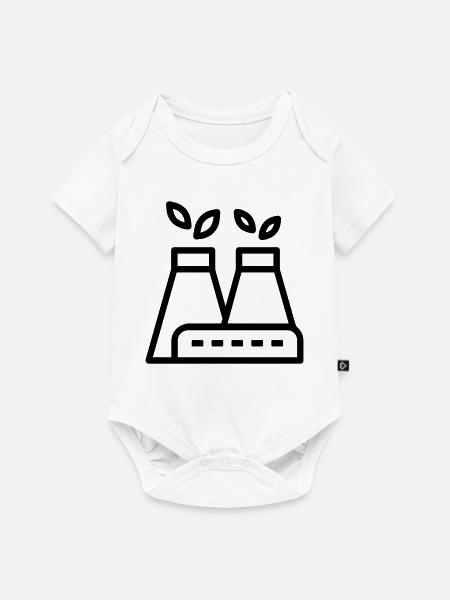 Umweltfreundliche Fabrik - Baby Premium Kurzarmbody - Weiß