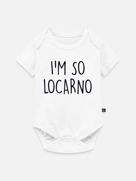 Locarno Switzerland Schweiz - Baby Premium Kurzarmbody - Weiß