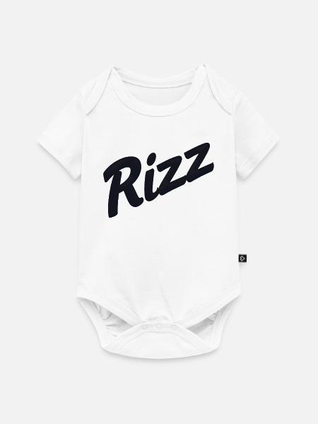 Rizz Neon-Skript - Baby Premium Kurzarmbody - Weiß