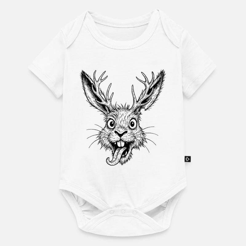 Raurackl - Body à manches courtes Premium Bébé - blanc