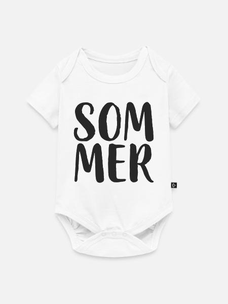 Sommer Handlettering Stil - Baby Premium Kurzarmbody - Weiß