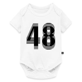 Numéro de course 48 – Passion du sport automobile - Body à manches courtes Premium Bébé - blanc - Devant