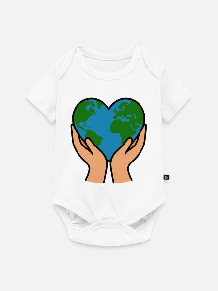Mother Nature - Baby Premium Kurzarmbody - Weiß